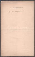 Az oklevéltan története, Fejérpataky László (1857-1923) történész, egyetemi tanár előadása után kész...