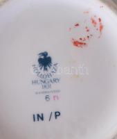 Hollóházi porcelán váza. Kézzel festett, jelzett, hibátlan 18 cm