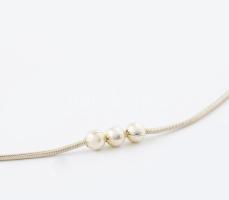 Ezüst (Ag) nyaklánc, jelzett, h: 43 cm, nettó 12g