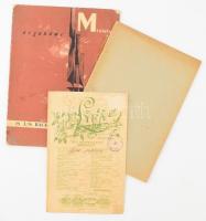 3 db kotta: Lyra. Magyar férfi négyeskarok gyűjteménye; Hárs László - Ránki György: Ki a győztes? Ifjúsági daljáték; J. S. Bach: Toccata i fuga d-moll. Miniatury Organowe. Vegyes állapotban.