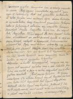 1942 Magyar katona levele a keleti frontról, Oroszországból szüleinek hazaküldve, 6 beírt oldal, kis...