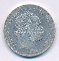 1879KB 1Ft Ag "Ferenc József / Középcímer" T:VF kis ph.
Adamo M15