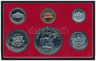 Amerikai Egyesült Államok 1977S 1c-1$ (6xklf) forgalmi sor eredeti műanyag tokban T:PP USA 1977S 1 C...