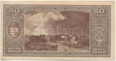 1945. 50P "D 030 004513" T:F kis beszakadás, egyébként erős papír
Adamo P15