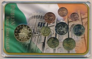 Írország 2002. 1c-2E (8xklf) forgalmi sor + "Dublini vár" zseton eredeti műanyag tokban T:...