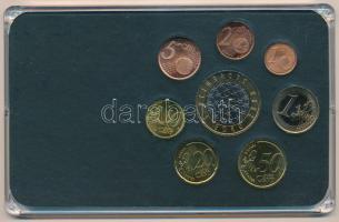 Szlovénia 2007. 1c-1E (7xklf) + 2008. 3E forgalmi összeállítás eredeti műanyag tokban, német nyelvű,...