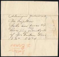 ~1855 3kr MP III. + 6kr MP III. on registered cover, "GYÖNGYÖS" - "PESTH" ~1855 ...