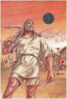 Kambodzsa DN(1988) 4R bronz "Konföderáció" forgalomba nem került emlékkiadás karton díszlapon, hátoldalán német nyelvű leírással T:UNC, patina Cambodia ND(1988) 4 Riels bronze "Confederation" non-circulating coin on decorative cardboard sheet, with German description on the back C:UNC, patina
