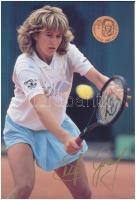 Német Szövetségi Köztársaság 1988. "Steffi Graf Pro Olympia" kétoldalas bronz emlékérem karton díszlapon, hátoldalán német nyelvű leírással T:UNC Federal Republic of Germany 1988. "Steffi Graf Pro Olympia" two-sided bronze commemorative medal on decorative cardboard sheet, with German description on the back C:UNC