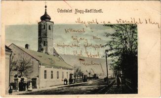 1905 Nagyszőlős, Nagyszőllős, Vynohradiv (Vinohragyiv), Sevljus, Sevlus; Ugocsai Központi Könyvnyomda / book printing house (gyűrődések / creases)