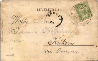 Karasjeszenő, Jaszenova, Jasenovo; pályaudvar, vasútállomás. Pfnisz A. kiadása / railway station + &...