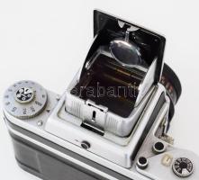Pentacon Six TL fényképezőgép Carl Zeiss MC Biometar 2,8/80 objektívvel, bőr tokkal