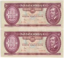 1984. 100Ft (2x) sorszámkövetők T:AU Adamo F35