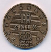 Franciaország 1997. 10E "Formula 1 - Ralf Schumacher" kétoldalas bronz emlékérem kapszuláb...