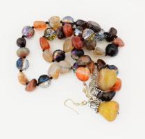 Drágaköves, ásványos nyaklánc és medál.