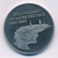 Német Szövetségi Köztársaság 1980. "Wapen Hamburgból - Hamburgi konvoj hajó / Helgoland - 90 éve német" fém emlékérem (38,5mm) T:AU-XF (eredetileg PP) Federal Republic of Germany 1980. "Wapen von Hamburg - Hamburger Konvoyschiff / Helgoland - 90 Jahre Deutsch" metal commemorative medal (38,5mm) C:AU-XF (originally PP)