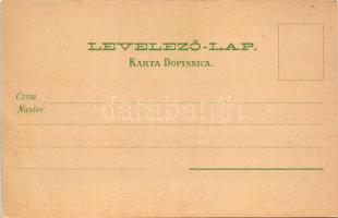 Daruvár, Daruvar; Park, Bad, Kloster Pakra / fürdő, park, Pakra szerb ortodox kolostor, címer / park...