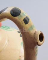 Csalikancsó Mázas cserép, XIX. sz. kézzel festett, apró lepattanásokkal 30 cm