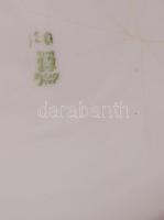 Zsolnay pillangós tányér. Matricás, jelzett, kopással 24 cm