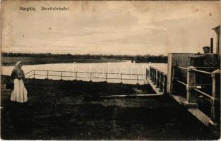 1915 Margitta, Marghita; Berettyó részlet. Pollák Lajos kiadása / riverside (EB)