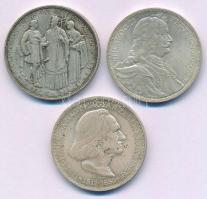 1935. 2P Ag "Pázmány" + 1935. 2P Ag "Rákóczi" + 1936. 2P Ag "Liszt Ferenc&q...