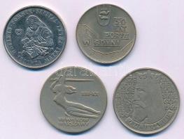 Lengyelország 1964-1985. 10Zl-100Zl (4xklf) forgalmi emlékpénzek T:AU-VF Poland 1964-1985. 10 Złotych -100 Złotych (4xdiff) circulating commemorative coins C:AU-VF
