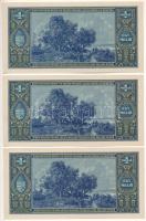 1945. 1.000.000P (3x) sorszámkövetők "N 476 022334 - N 476 022336" T:UNC,AU
Adamo P25