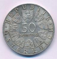 Ausztria 1967. 50Sch Ag "100 éves a Kék Duna keringő" T:AU patina, kis ph Austria 1967. 50...