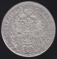 Ausztria/magyar verdejel 1775H-G 20Kr Ag M.Theresia T:3+/3 juszt