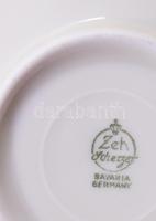 10 darab porcelán csésze alátéttel, közte érdekes darabokkal, jelzett, kis kopással, klf méretben