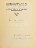 Theodor H. Von Hoch: Das Sonnenjahr. Budapest, 1943 Taurus. 141p. Sorszámozott, Dedikált névre szóló...