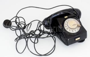 Mechanikai Művek bakelit telefon, Magyar Posta tulajdona, kopással.