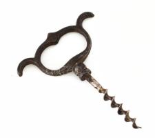 Régi fém dugóhúzó, h: 11 cm