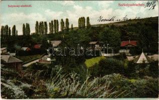 1908 Székelyudvarhely, Odorheiu Secuiesc; Solymosy sósfürdő. Sterba Ödön kiadása / spa, salt bath (kopott sarkak / worn corners)