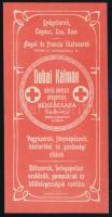 Dobai Kálmán vörös kereszt drogériája Békéscsaba számolócédula