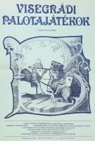 1986 Visegrádi palotajátékok. Plakát, ofszet, papír. Hajtásnyommal. 69x48,5 cm