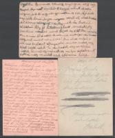 1940-1944 6 db munkaszolgálatos levelezőlap