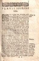 Iosephus Flavius: 
[Opera omnia quae extant.] Flavii Iosephi Operum Tomus secundus. Que continentur...