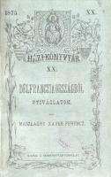 Maszlaghy Xavér Ferenc:  Dél-Francziaországból. Úti vázlatok. Budapest, 1875. Szent-István-Társulat (Athenaeum Rt. ny.) XII + 374 p. Egyetlen kiadás. Maszlaghy Ferenc (1839-1917) esztergomi prépost, líceumi tanár. 1867-től tanulmányi körutakat tett Németországban, Svájcban, Olaszországban. Dél-Franciaországot, Provence-ot és a baszk Pireneusok környékét 1874-ben járta be. Néprajzi és úti megfigyelésekben gazdag beszámolójában korántsem zárkózik el a népélettől, az egyházi intézmények erős megfigyelésén kívül provanszál borbélyokkal is társalgásba kezd, ez utóbbi baloldali, kommünár szimpátiáit alig palástolt riadalommal szemléli és kommentálja. A kultúrtörténeti és politikai színezetű kitérőkben gazdag útleírás utolsó része az utazás lourdes-i végpontját taglalja, ez utóbbi rész a munka egészével szemben áhítatos részletekben bővelkedik. Az első borítón régi tulajdonosi bélyegzés. (Házi könyvtár. XX. kötet.) Fűzve, illusztrált, feliratozott, javított kiadói borítóban. Jó példány.