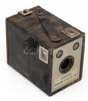 cca 1940 Ansco Shur Shot Jr. fényképezőgép, kopott, 13x10 cm