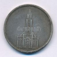 Német Harmadik Birodalom 1934A 5M Ag "A náci uralom 1. évfordulója - Potsdami Garnisz Templom&q...