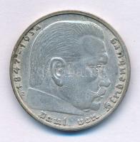Német Harmadik Birodalom 1938E 2M Ag "Hindenburg" T:XF-VF
German Third Reich 1938E 2 Mark...