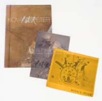 Kovács Péter festőművész (1943-2019) Kossuth-díjas festő 3 db katalógusa: Supka Magdolna: Kovács Péter. Bp., 1998., (Szolnok, Tisza-ny.). 66 p. Gazdag képanyaggal illusztrált. Kiadói papírkötés. + Régebbiek, újabbak. Bp., 2009, Hamilton Aulich Art Galéria. + Kovács Péter. H.n., é.n. (1981 k.), k.n.