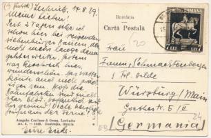 1939 Szászlekence, Lekence, Lechnita, Lechnitz; Piata Principala / Hauptplatz / Fő tér, evangélikus ...