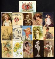 450 db régi motívum, művész, üdvözlő képeslap