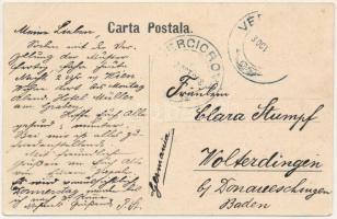 1908 Varcsaró, Verciorova, Varciorova (Orsova); vasútállomás / Gara / railway station (EB)