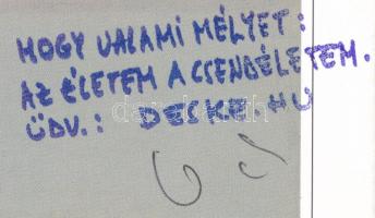 Váli Dezső: 2007-1942=65. Váli Dezső által ALÁÍRT példány! Bp., 2007, Hamilton Aulich Art Galéria. K...
