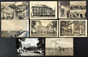 65 db kisalakú fekete fehér magyar városképes lap az 50-60-as évekből