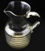 Kancsó. Erdély, cca 19. sz. első fele - közepe, kis lepattanással, m: 14,5 cm /// Jug. Transylvania, c. early to mid-19th century, with minor chip, height: 14.5 cm.