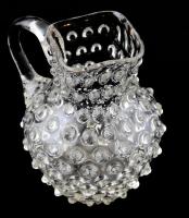 Bütykös kancsó, Parád, cca 19. sz. vége, hibátlan, m: 12 cm /// Knobbed jug, Parád, c. late 19th century, flawless, height: 12 cm.